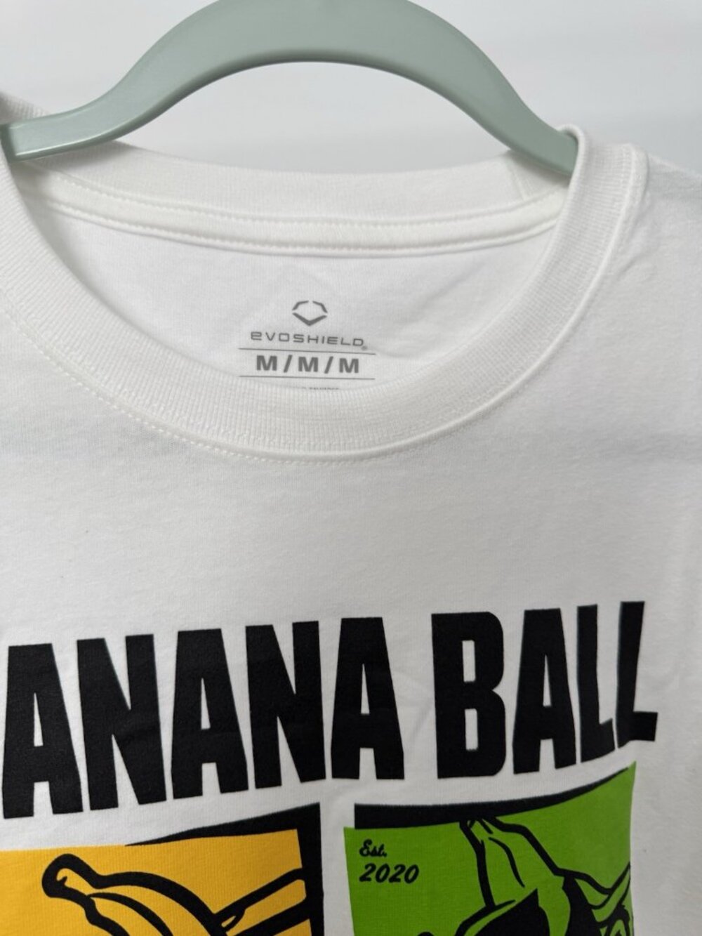 Savannah Bananas EvoShield Banana Ball Tee Men's Medium White NWT - Picture 4 of 8